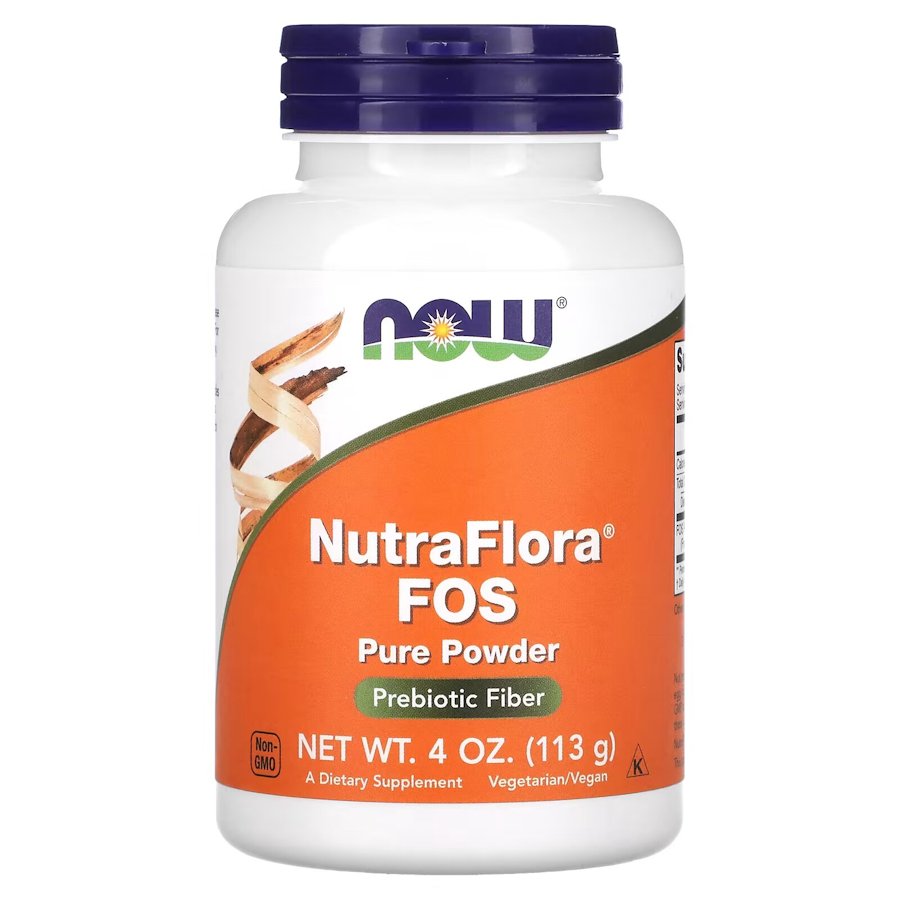 Натуральная добавка NOW Nutraflora Fos Powder, 113 грамм
