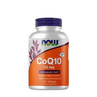 Натуральная добавка NOW CoQ-10 50 mg with Vitamin E, 200 капсул