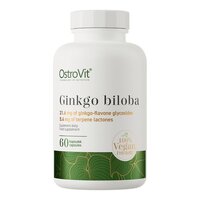 Натуральная добавка OstroVit Vege Ginkgo Biloba, 60 вегакапсул
