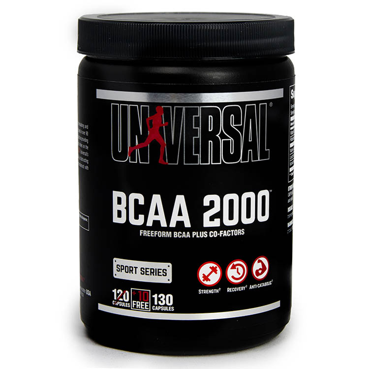 Амінокислота BCAA Universal Nutrition BCAA 2000, 120 капсул