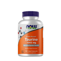 Амінокислота NOW Taurine 1000 mg, 100 вегакапсул