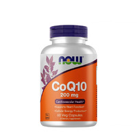 Натуральная добавка NOW CoQ-10 200 mg, 60 вегакапсул