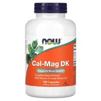 Витамины и минералы NOW Cal-Mag DK Caps, 180 капсул