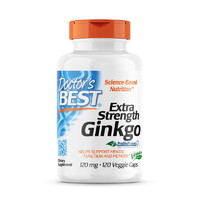 Натуральная добавка Doctor's Best Extra Strength Ginkgo 120 mg, 120 вегакапсул