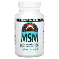 Препарат для суглобів і зв'язок Source Naturals MSM 1000 mg, 120 таблеток