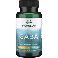 Аминокислота Swanson GABA 500 mg, 100 капсул