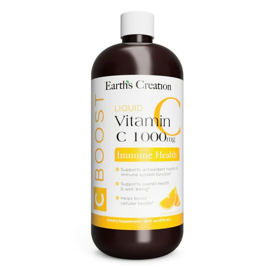 Витамины и минералы Earth‘s Creation Liquid Vitamin C 1000 mg, 474 мл