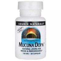 Натуральная добавка Source Naturals Mucuna Dopa, 60 капсул