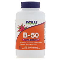 Витамины и минералы NOW B-50, 250 вегакапсул