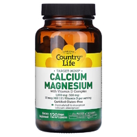 Витамины и минералы Country Life Calcium Magnesium with Vitamin D, 120 вегакапсул