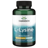 Аминокислота Swanson L-Lysine 500 mg, 100 капсул