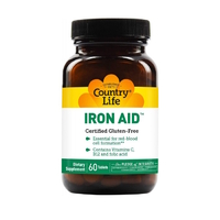 Витамины и минералы Country Life Iron Aid 15 mg, 60 таблеток