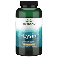 Аминокислота Swanson L-Lysine 500 mg, 300 капсул