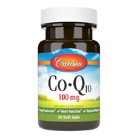 Натуральная добавка Carlson Labs CoQ10 100 mg, 30 капсул