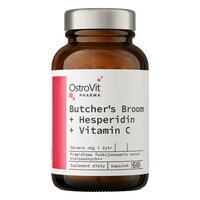 Натуральная добавка OstroVit Pharma Butcher's Broom + Hesperidin + Vitamin C, 60 капсул