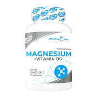 Витамины и минералы 6PAK Nutrition Magnesium + B6, 90 капсул
