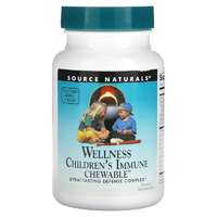 Натуральная добавка Source Naturals Wellness Children's Immune Chewable, 60 пастилок