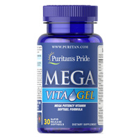 Витамины и минералы Puritan's Pride Mega Vita Gel, 30 капсул