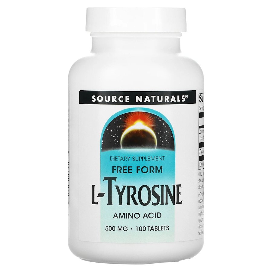 Аминокислота Source Naturals L-Tyrosine 500 mg, 100 таблеток