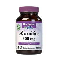 Жиросжигатель Bluebonnet L-Carnitine 500 mg, 30 вегакапсул