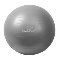Мяч для фитнеса PowerPlay 4001 с насосом, 65 см, Grey