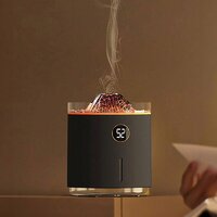 Увлажнитель воздуха портативный Kinscoter Volcano Jellyfish Ultrasonic Air Humidifier HX-127, 350 мл, аккумулятор 1200mAh, Black