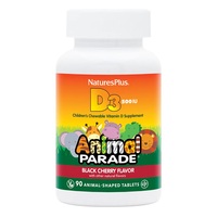 Витамины и минералы Natures Plus Animal Parade Vitamin D3, 90 жевательных таблеток