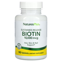 Витамины и минералы Natures Plus Biotin 10000 mcg, 90 таблеток