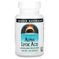 Натуральная добавка Source Naturals Alpha Lipoic Acid 300 mg, 60 капсул