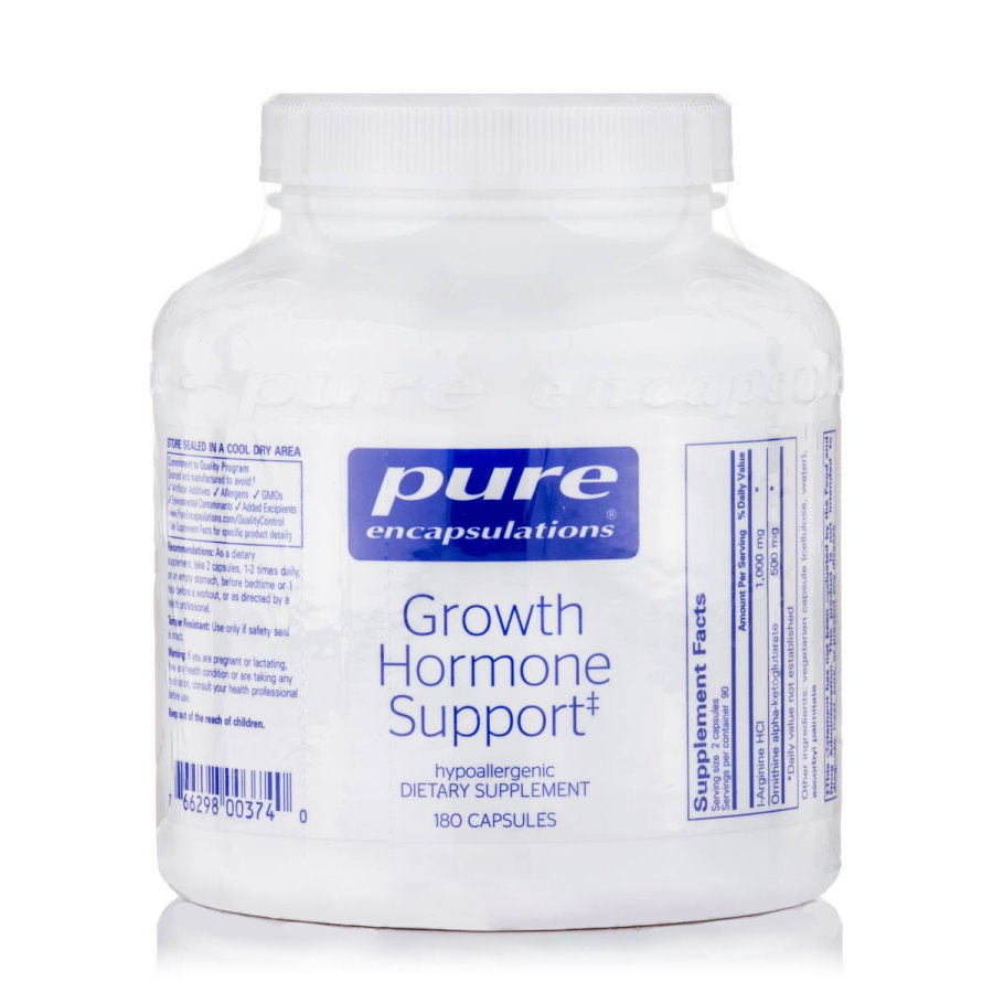 Аминокислота Pure Encapsulations Growth Hormone Support, 180 капсул