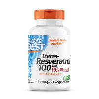 Натуральная добавка Doctor's Best Trans-Resveratrol with Resvinol 100 mg, 60 вегакапсул