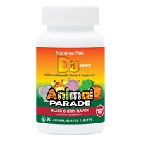 Витамины и минералы Natures Plus Animal Parade Vitamin D3 Sugar-Free, 90 жевательных таблеток