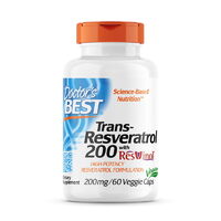 Натуральная добавка Doctor's Best Trans-Resveratrol with Resvinol 200 mg, 60 вегакапсул
