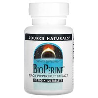 Натуральная добавка Source Naturals BioPerine 10 mg, 120 таблеток