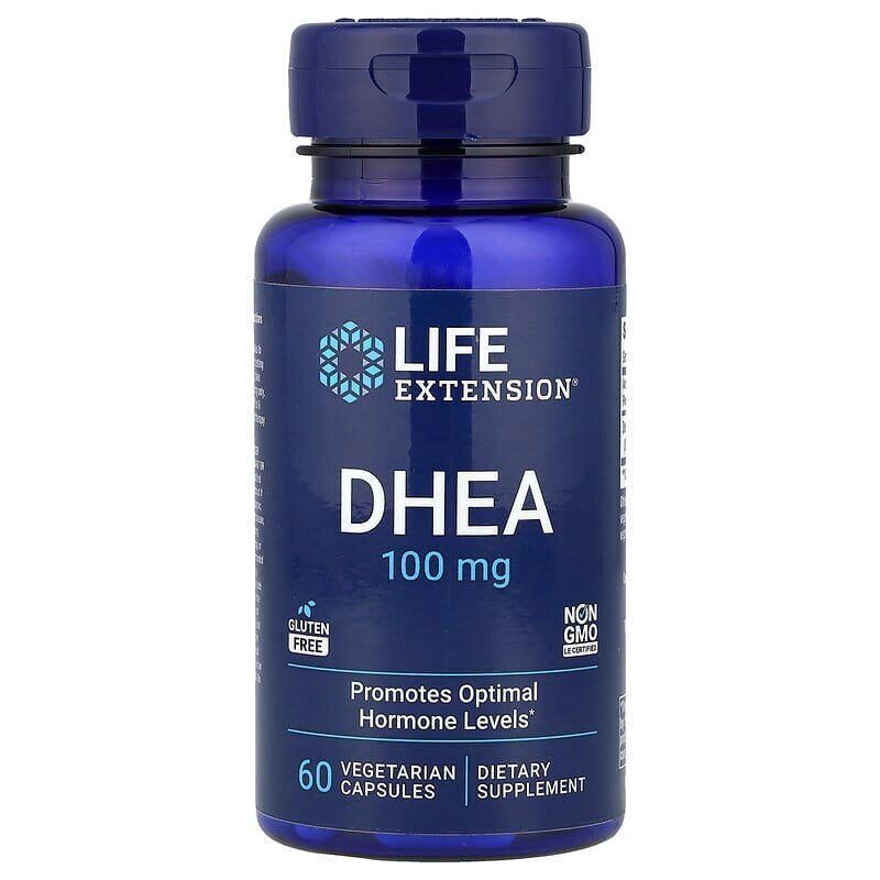 Стимулятор тестостерона Life Extension DHEA 100 mg, 60 вегакапсул