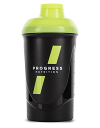 Шейкер Progress Nutrition 600 мл, черный с желтым