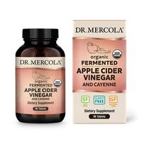 Натуральна добавка Dr. Mercola Fermented Apple Cider Vinegar and Cayenne, 90 таблеток