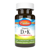 Витамины и минералы Carlson Labs Vitamin D3 + K2, 120 вегакапсул