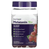 Натуральная добавка Natrol Melatonin Gummies 10 mg, 140 желеек