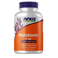 Натуральная добавка NOW Melatonin 3 mg, 180 вегакапсул