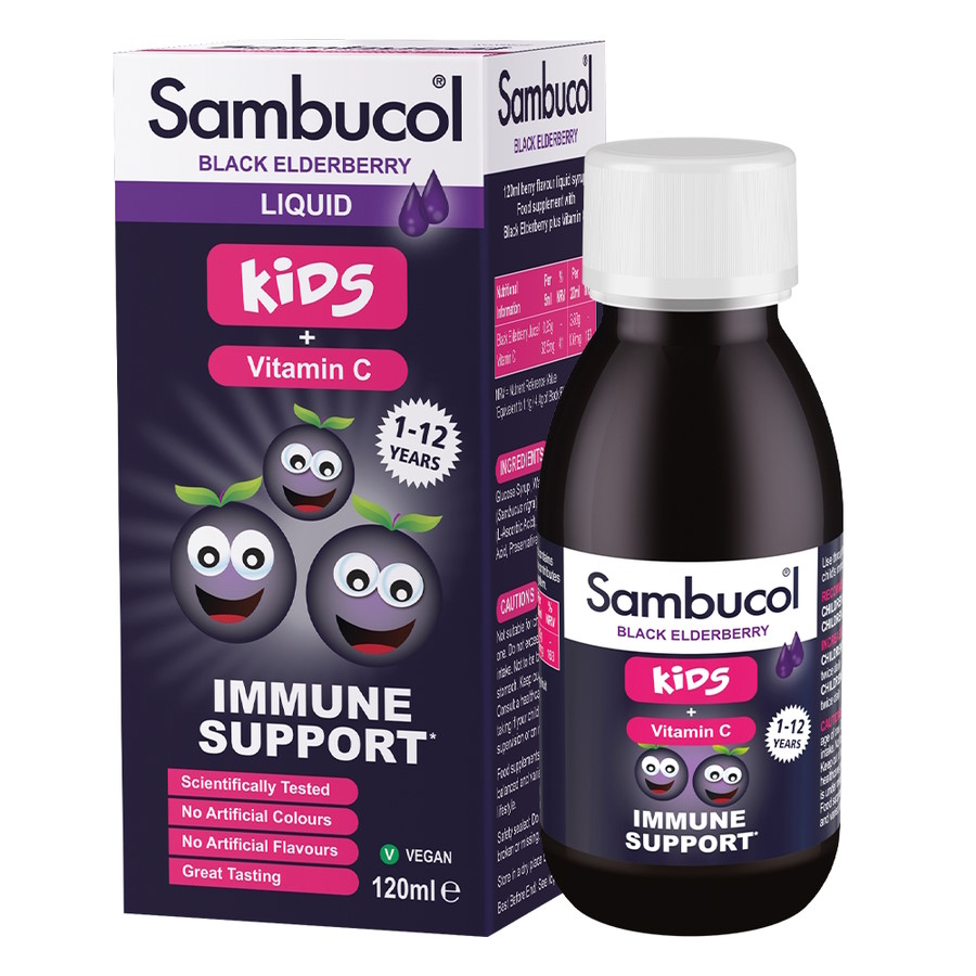 Натуральна добавка Sambucol Black Elderberry For Kids, 120 мл ТЕРМІН 04.23