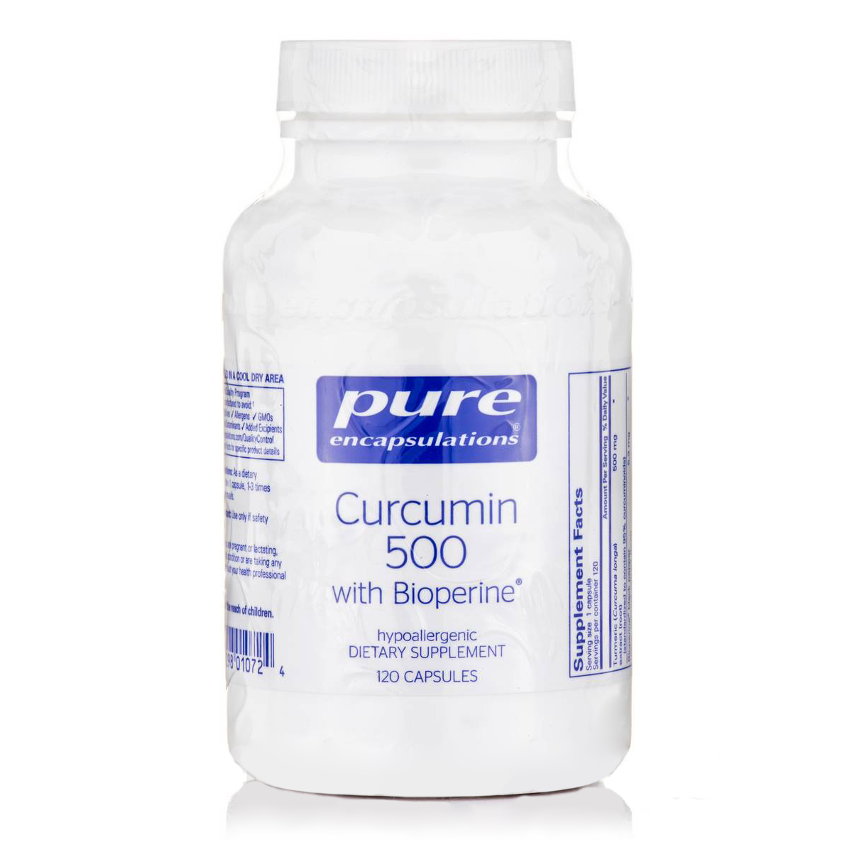 Натуральна добавка Pure Encapsulations Curcumin with BioPerine, 120 капсул