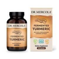Натуральна добавка Dr. Mercola Fermented Turmeric, 180 капсул
