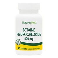 Натуральная добавка Natures Plus Betaine Hydrochloride 600 mg, 90 таблеток
