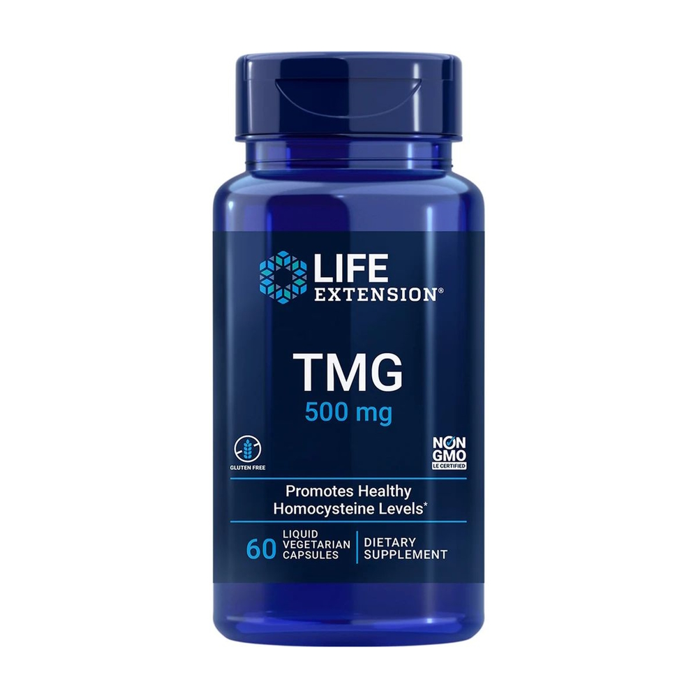 Аминокислота Life Extension TMG 500 mg, 60 вегакапсул