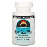 Натуральная добавка Source Naturals Horny Goat Weed 1000 mg, 30 таблеток