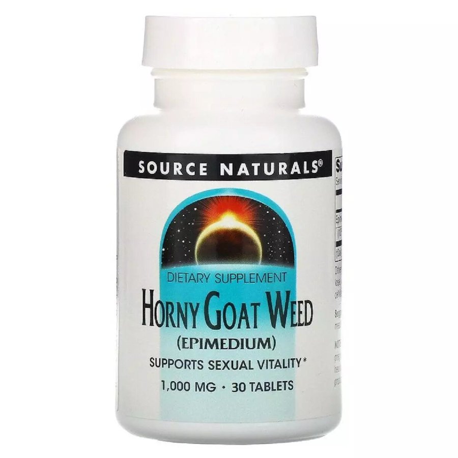 Натуральная добавка Source Naturals Horny Goat Weed 1000 mg, 30 таблеток