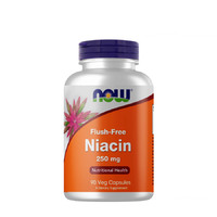 Витамины и минералы NOW Flush-Free Niacin 250 mg, 90 вегакапсул