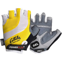 Велоперчатки PowerPlay 5034 B, White/Yellow