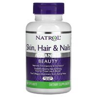 Витамины и минералы Natrol Skin Hair &amp; Nails Advanced Beauty, 60 капсул